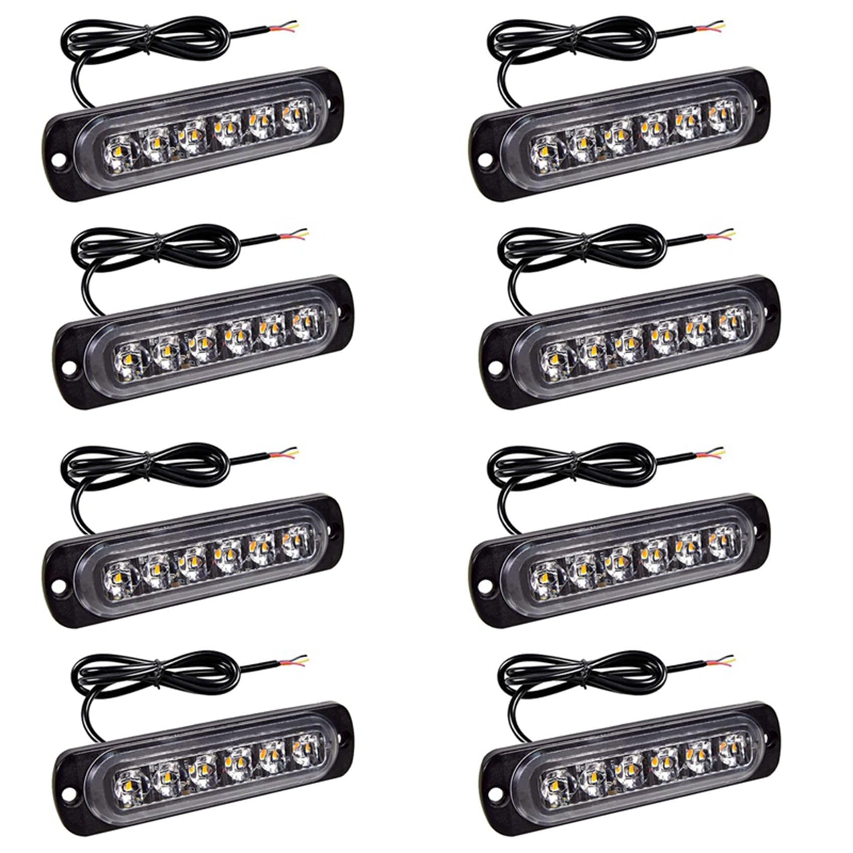 Luces LED estroboscópicas para evitar colisiones con luz intermitente ámbar 8