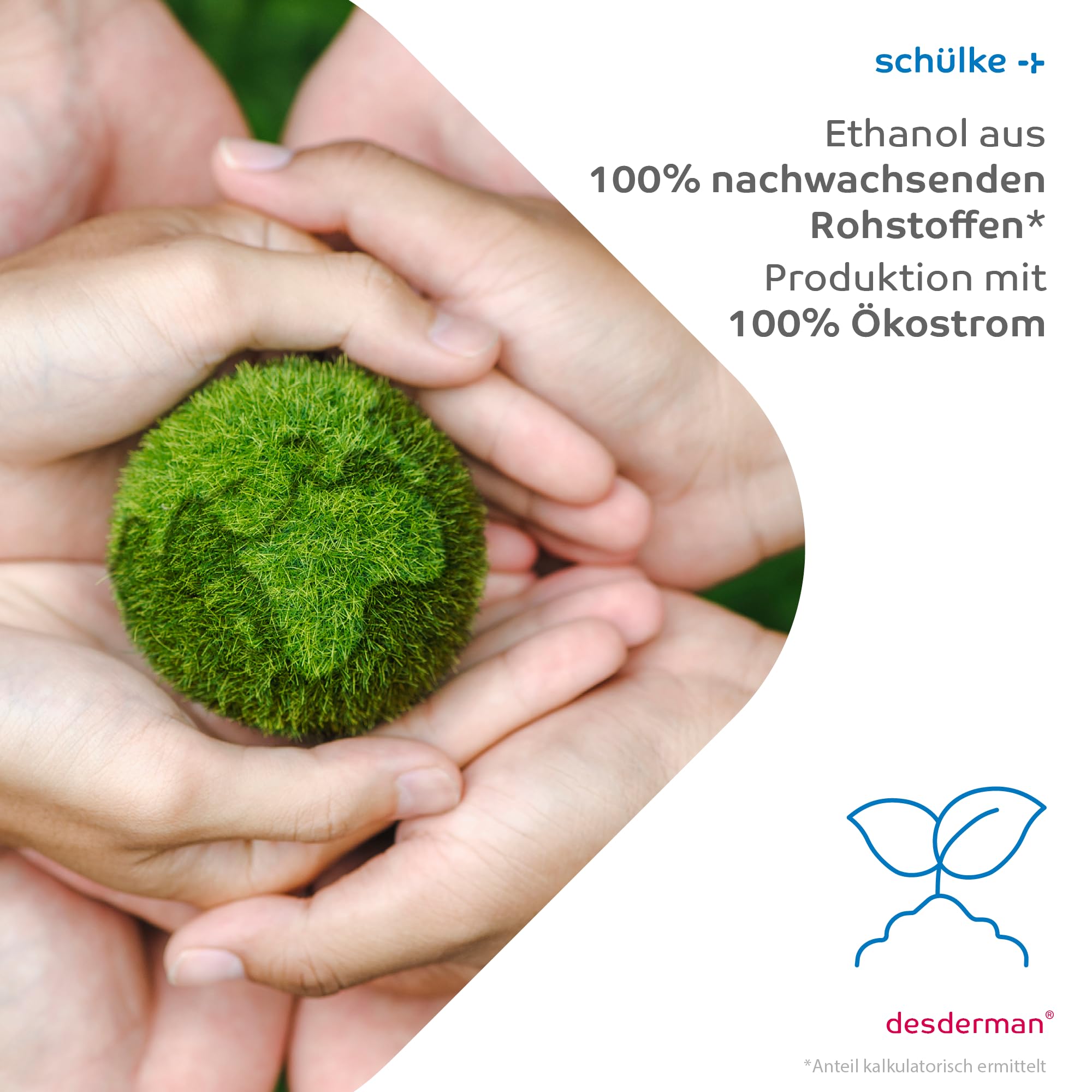 10x 1000 ml Eurofl. Schülke Desderman Händedesinfektionsmittel Desinfektionsmittel, farbstoff-/parfümfrei