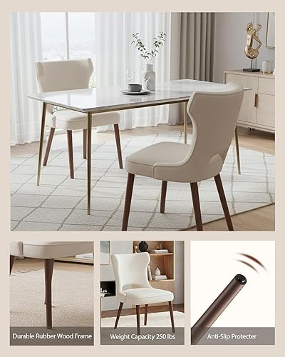 Miniatura 3 de Juego de 4 sillas de comedor de madera, sillas de comedor de granja, sillas de cocina modernas, silla tapizada para restaurante y cafetería, color