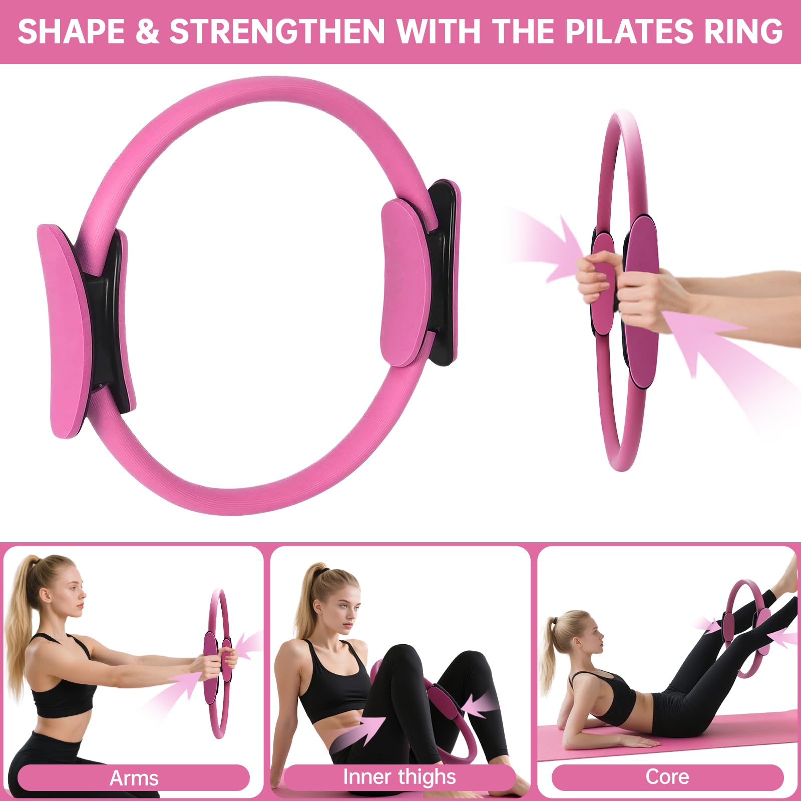 Pilates Ring Set 13 Pièces Cercle Magique Fitness Femmes