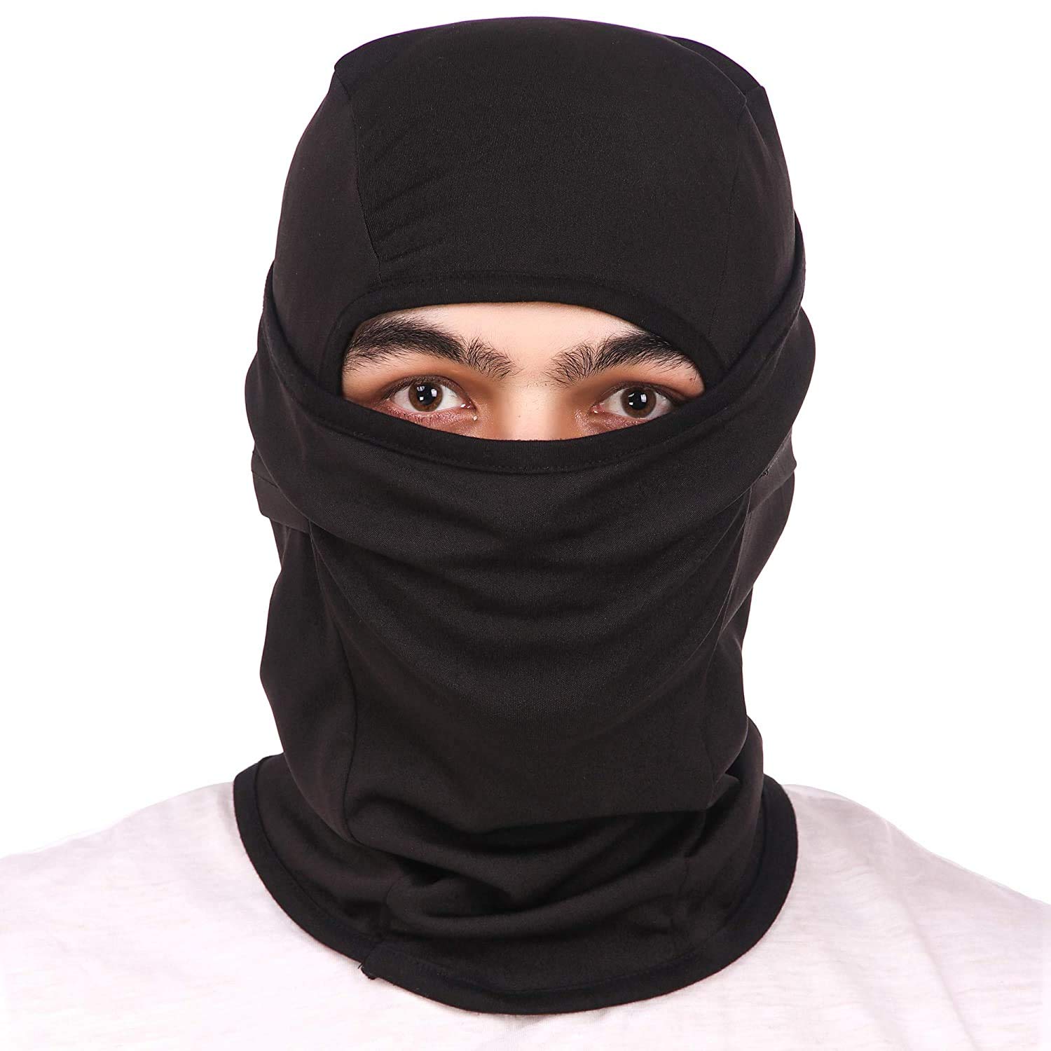 Belfry Face Mask Pro+ for Bike, Ski, Cycling, Running, Hiking - Protects from Wind, Sun, Dust - 4 Way Stretch - Face Protection Mask (Black) (2)