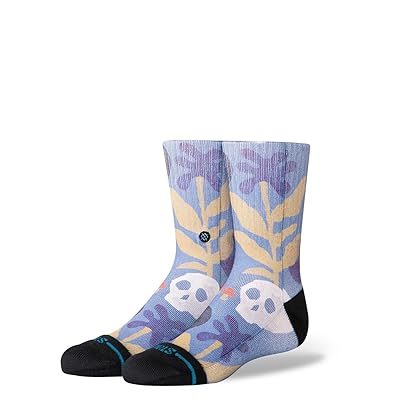 Stance Kids Tropiskull Crew (Big Kid) Crew Cut Socks Shoes Stone Blue