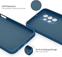 Vista 5 de AK Samsung Galaxy A23 4G 5G, funda protectora delgada de silicona líquida (azul marino)
