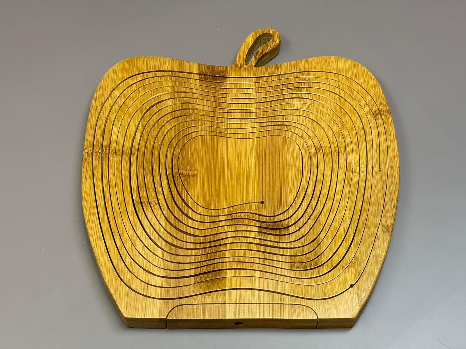 electromax Bamboo Fruit Basket, swan-Shaped, Round, cat-Shaped, Petal-Shaped, Apple-Shaped, Foldable Fruit Basket - Image 4