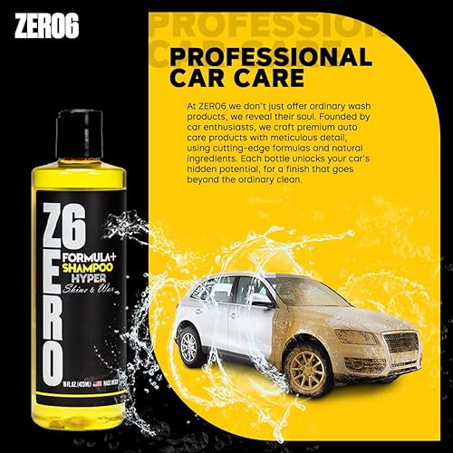 Miniatura 4 de Zero Six - El mejor jabón de lavado de autos con fórmula especial de brillo, cera de carnauba y forúcula ultra concentrada, lavadora a presión,