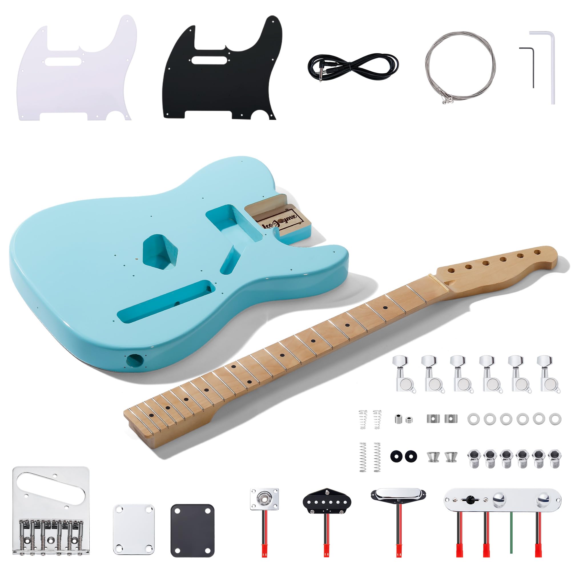 Amazon.com: Leo Jaymz DIY TL Style Electric Guitar Kits,Spray