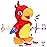 Hopearl Talking Parrot Repeats What You Say Walking Electric Interactive Animated Toy Speaking Plush Buddy Birthday Festival for Toddlers Birthday, 8\'\'
