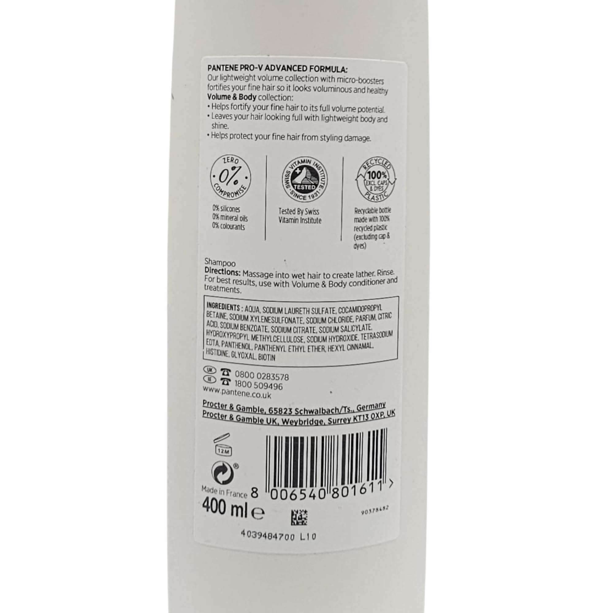 Pantene Repair & Protect Shampoo 400mL, Pack of 2 - Image 3