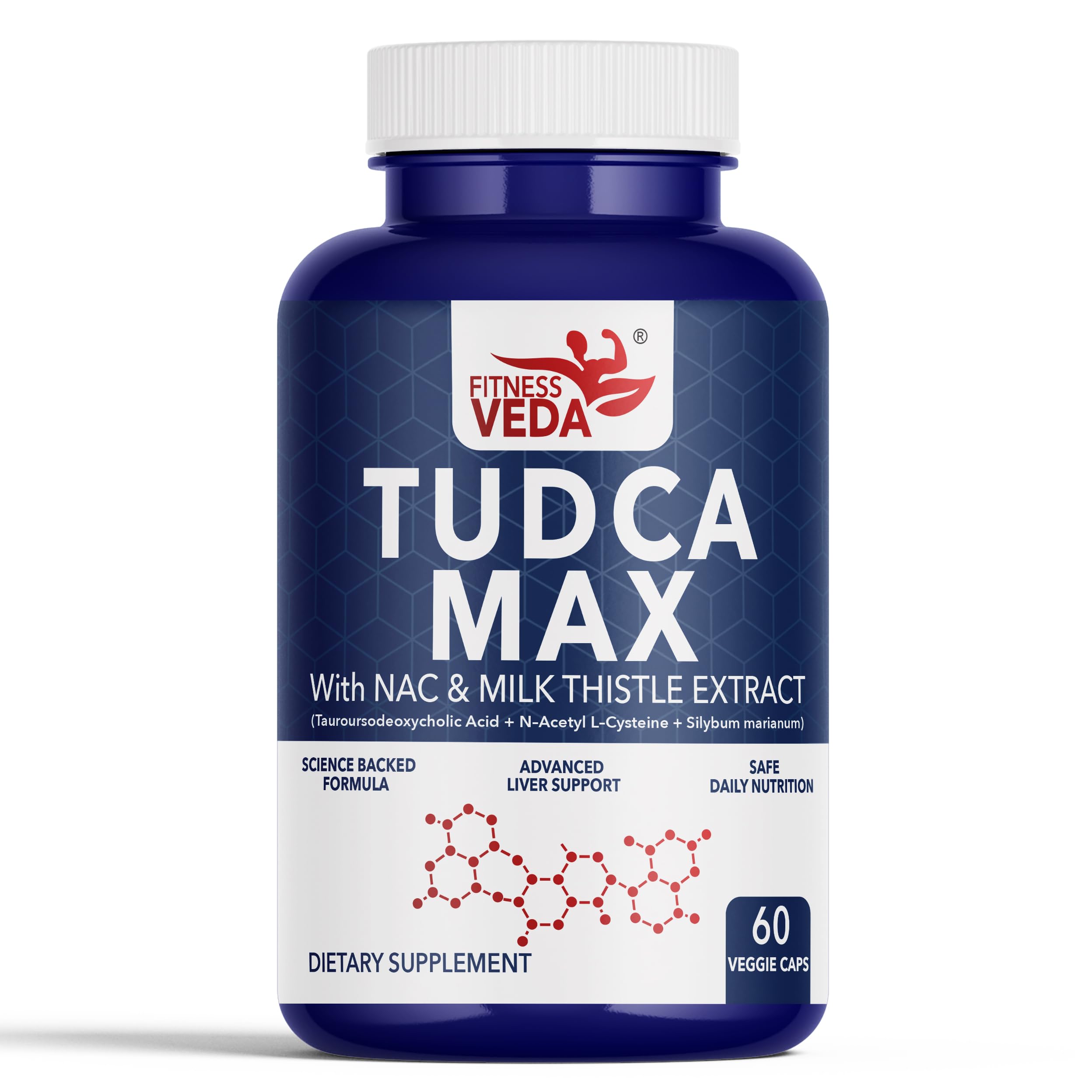 TUDCA MAX 1500 mg Liver Detox & Support Formula – 600 mg TUDCA, 600 mg NAC (N-Acetyl L-Cysteine) + 300 mg Milk Thistle Extract (30:1, 80% Silymarin) – Advanced Liver Health Supplement, 2 Capsules Per Serving - ( 60 Capsules)-image-21