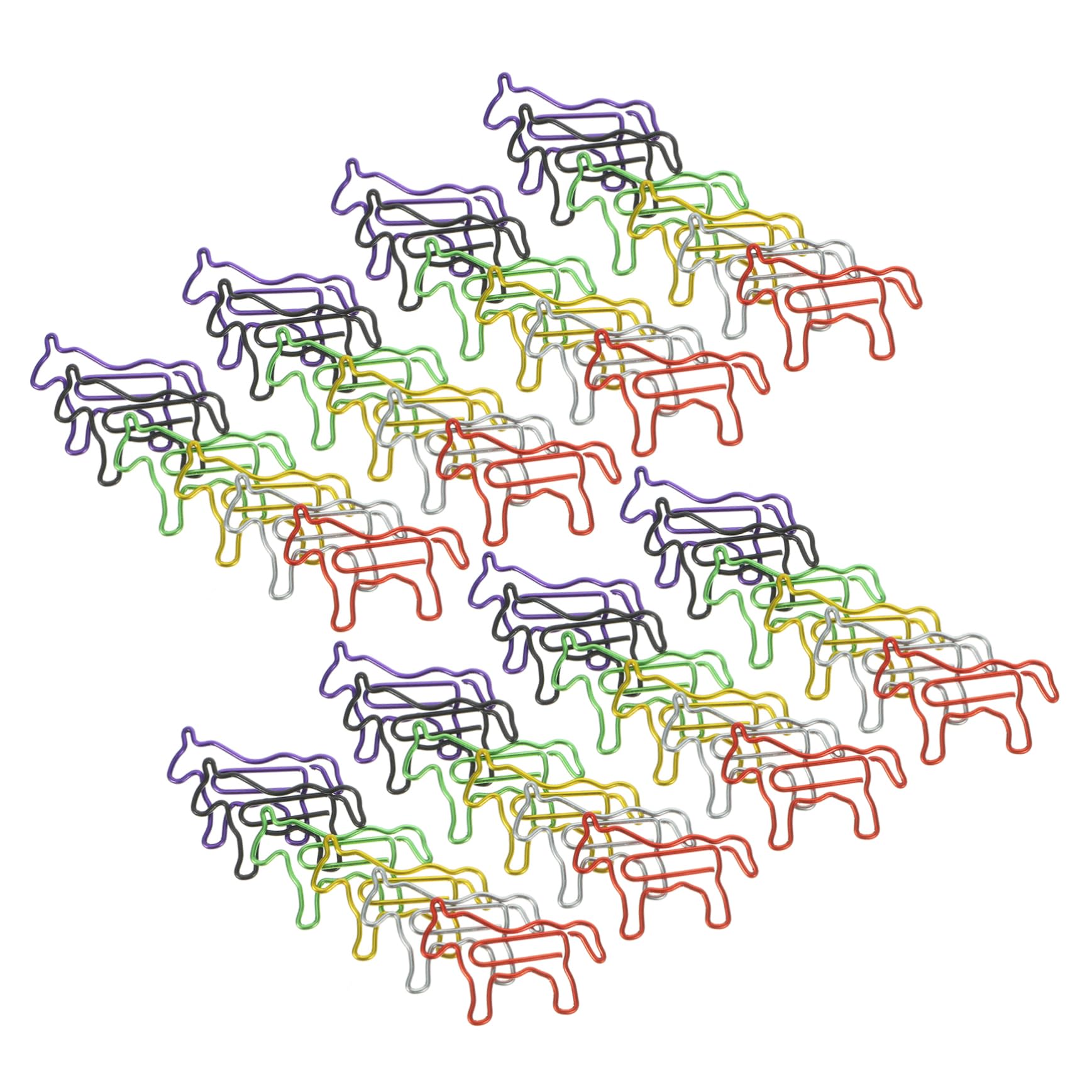 Housoutil 5 Set Graffette Decorativi Piccolo Cavallo Fermacampioni Carini Per Ufficio Scuola E Chic 80 Pezzi * 5