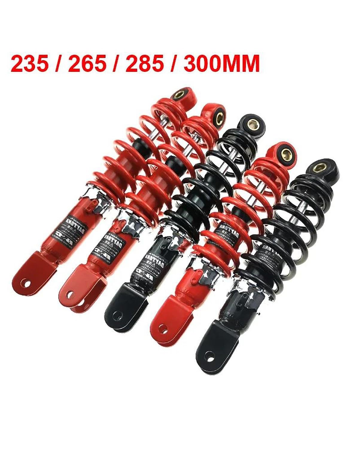 Federbein Für Yamaha JOG50 JOG90 Für DIO 50 ZX50 AF18 AF25 AF27 AF28 AF34 AF35 Motorrad Roller Hinten Stoßdämpfer Stoßdämpfer Dämpfer(265 Red)