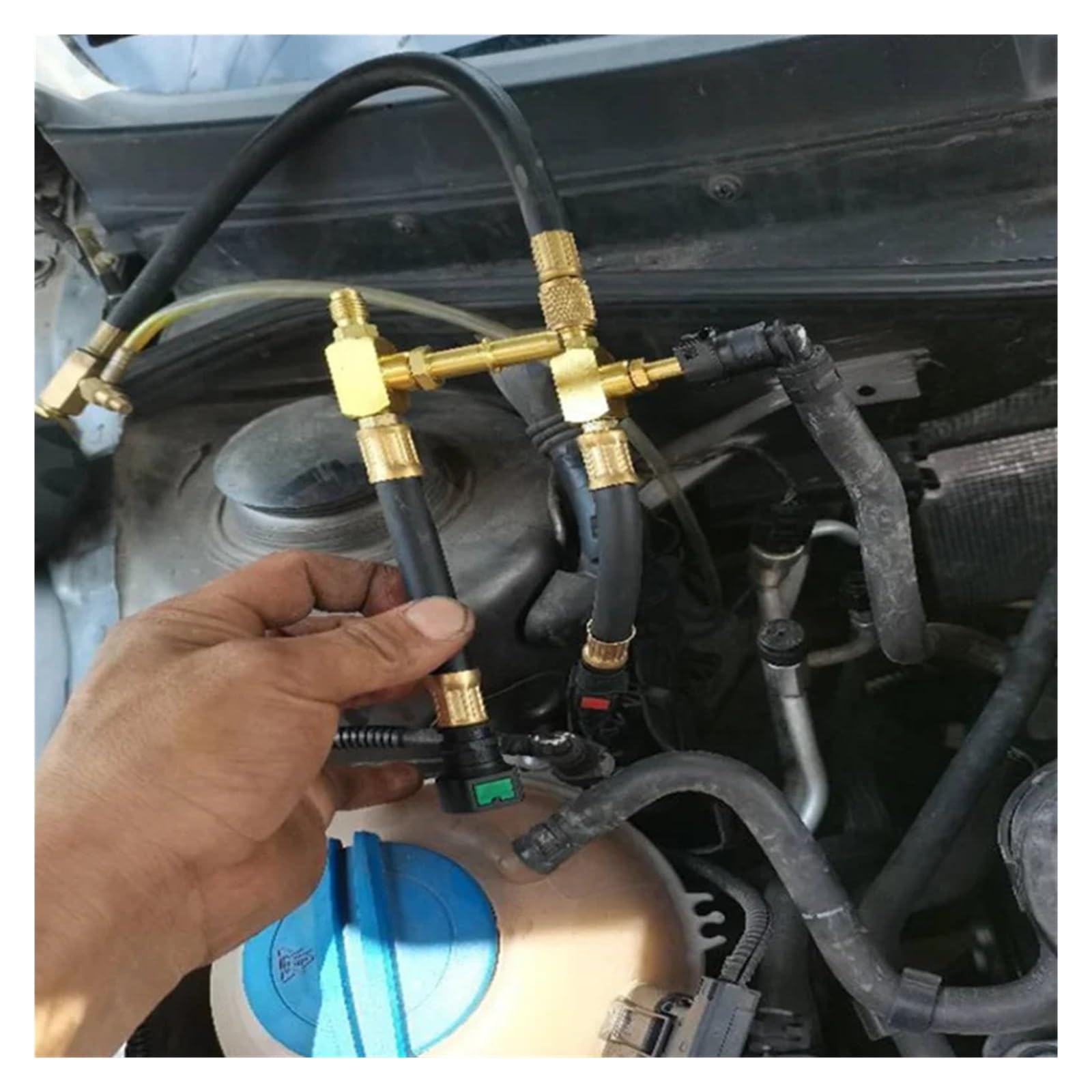Misuratore di Pressione del Carburante for Auto Tester Iniezione Benzina for con Connessione Rapida Connettore 6.3 7.89 9.49 Abbastanza Accurato