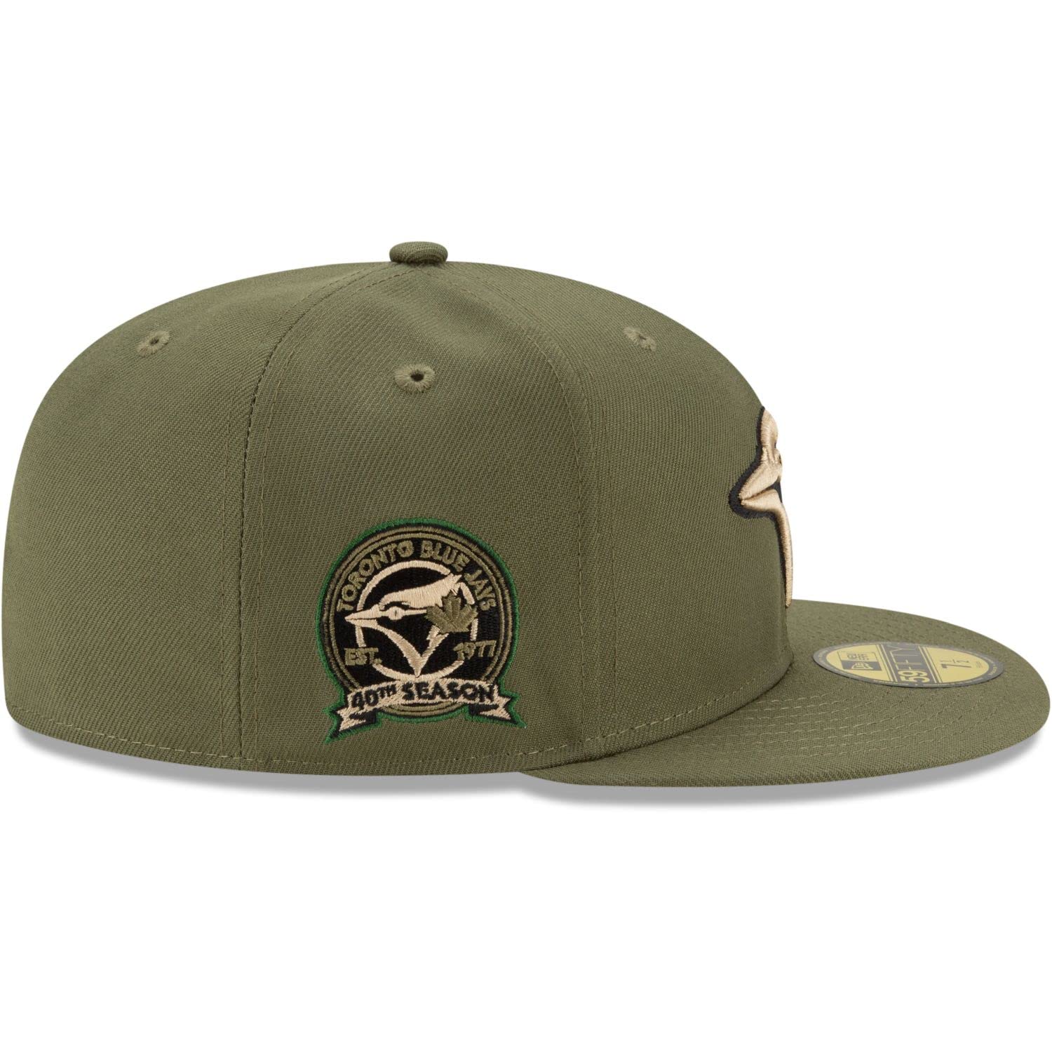 New Era 59Fifty - Cappellino aderente Toronto Blue Jays olivo/legno