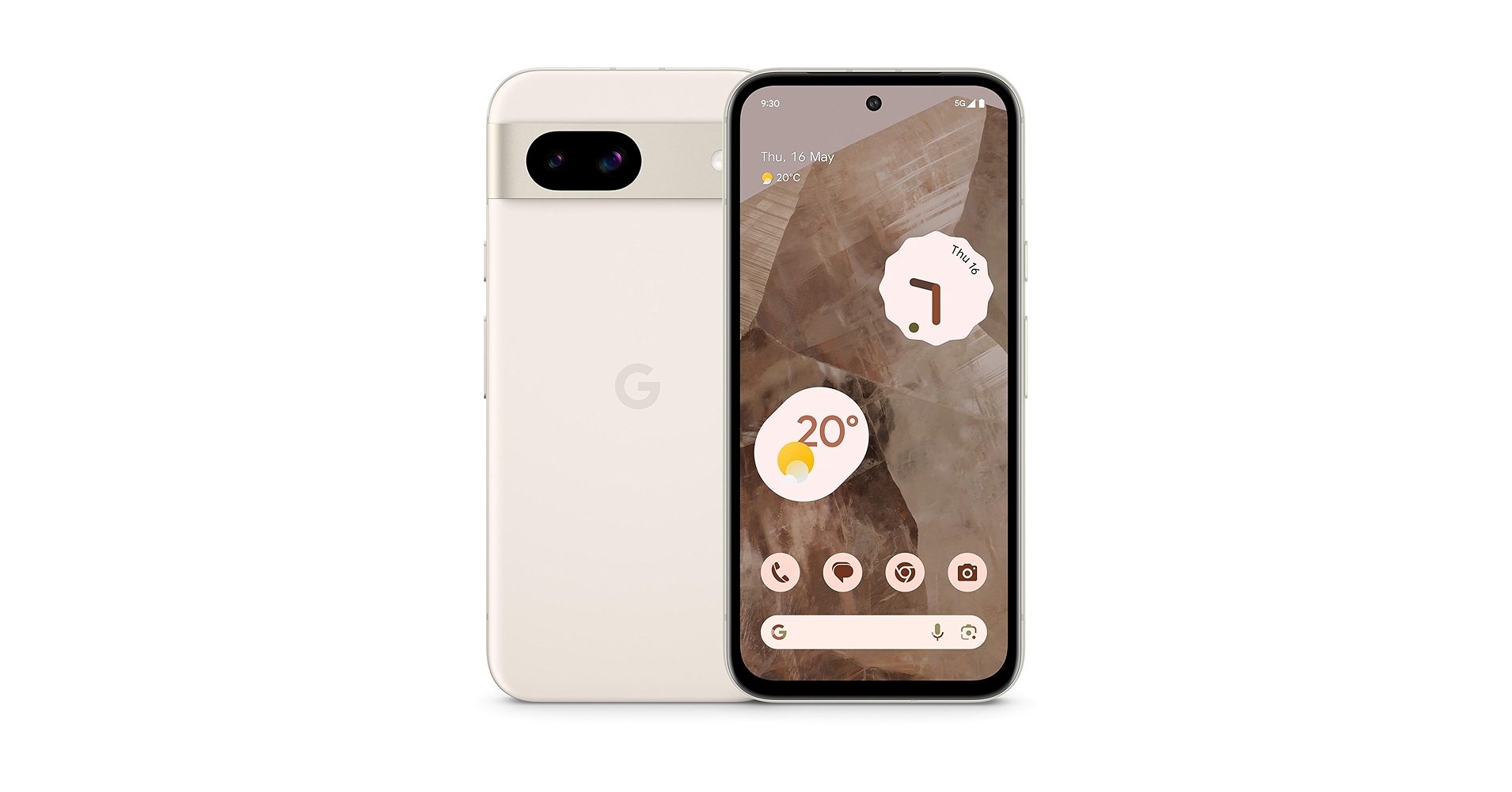 Google Pixel 8a (Porcelain, 8GB RAM, 128GB Storage) | 6.1