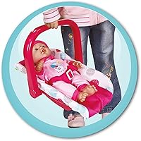 Vista 6 de Lissi Muñeca de bebé de 12 pulgadas con asiento de coche y cochecito plegable