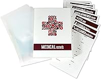 Vista 1 de UniKeep Diario de registros médicos (rojo/blanco)