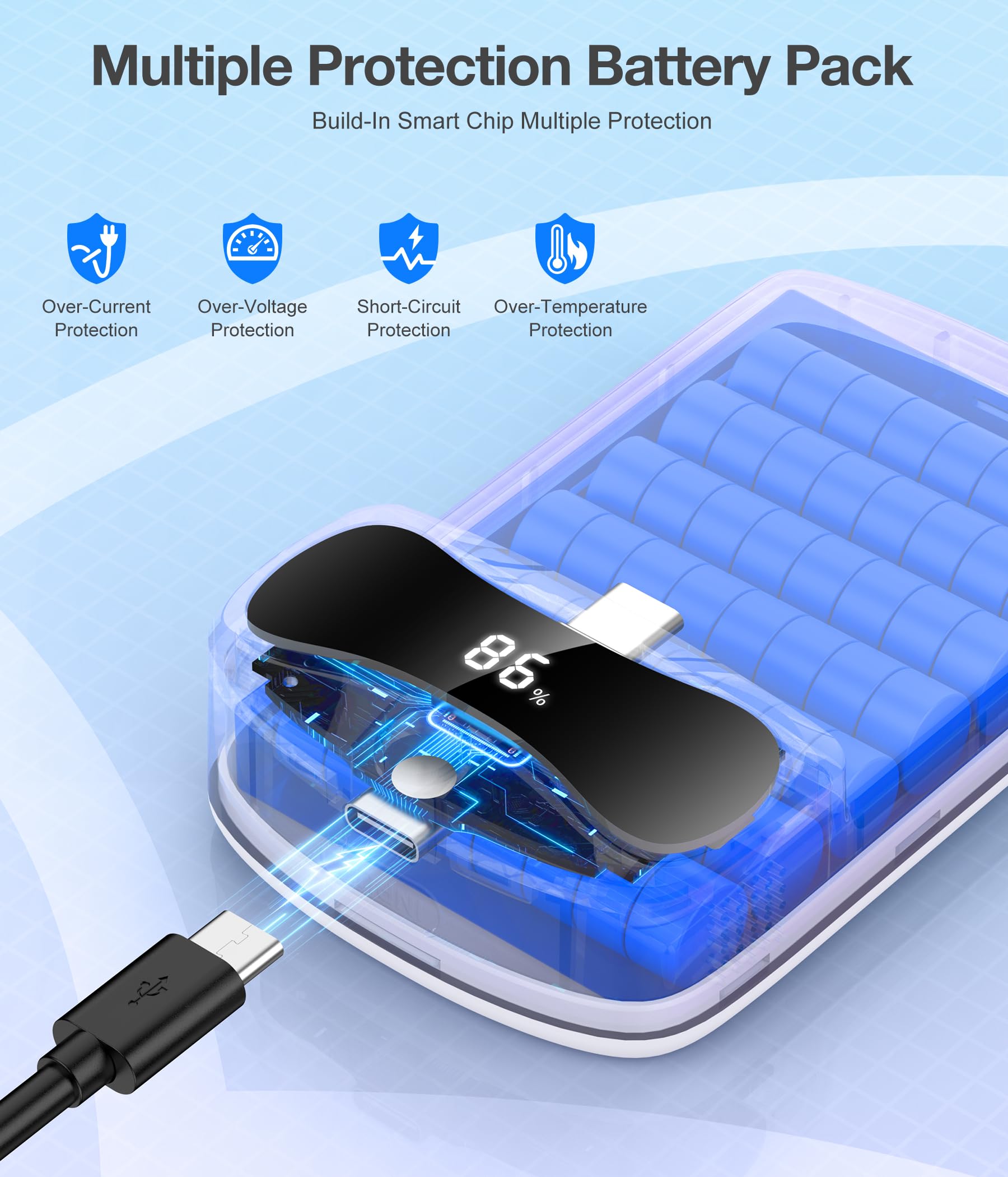 Kopfband für Meta Quest 3S/Quest 3/Quest 2 mit 10000-mAh-Akku, verstellbares Komfort-Kopfband für Elite Strap, leichtes VR-Headset-Band für verbesserte Unterstützung, Komfort und weniger Druck