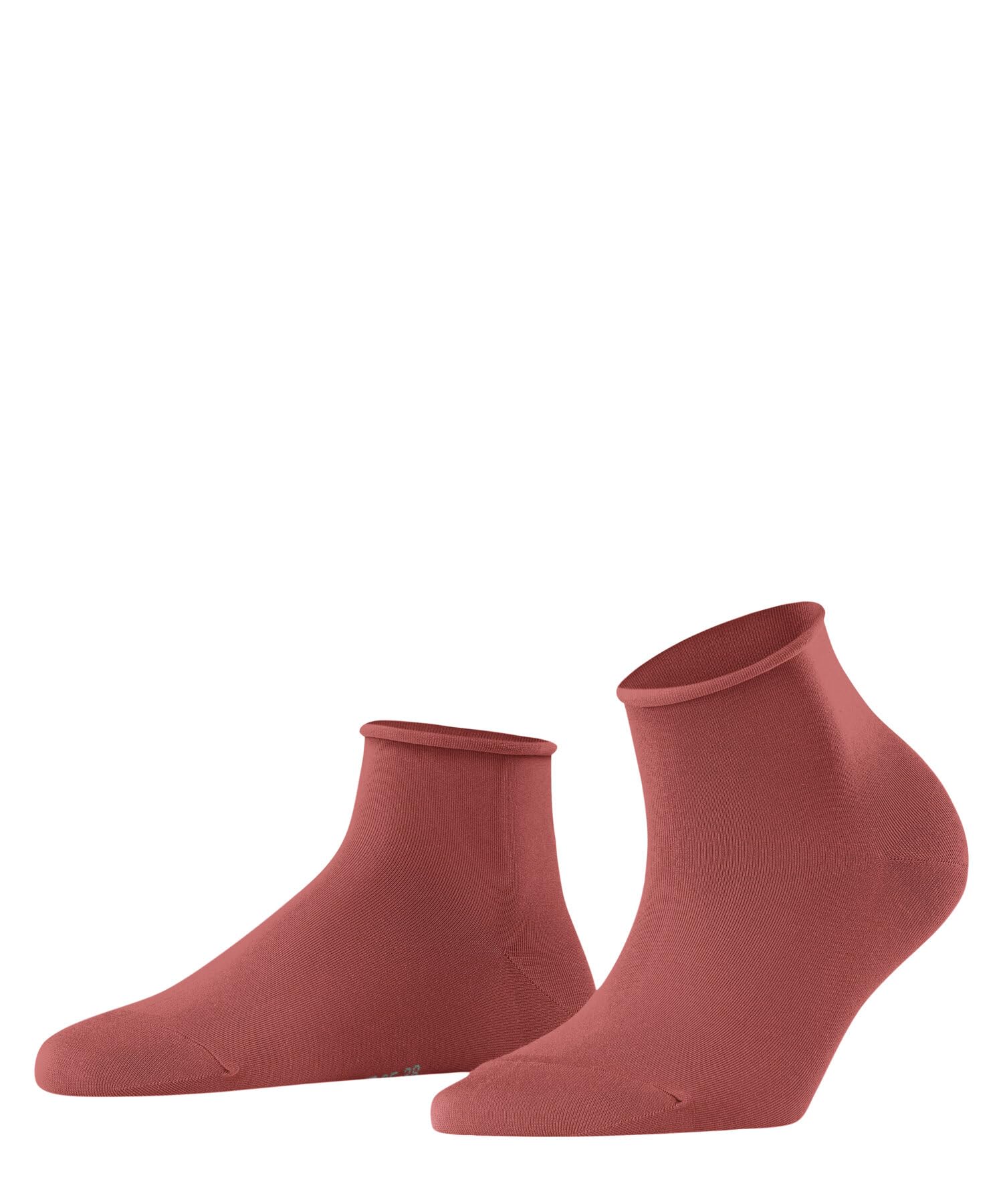FALKE Women's Cotton Touch W Sso Thin Plain 1 Pair Socks, Red Lobster 8862, 2.5-5