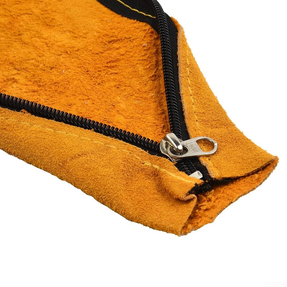 TIG Mig Cowhide Leather Welding Torch Cable Hose Cover TIG Welding Torch Cable Cover/Sleeves Flame-Resistant Leather Stitched, Flame Retardant Welding Torch Cable Hose Cover