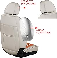 Vista 94 de GXT Bench Seat Cover, Premium Faux Leather Bench Seat Covers for Trucks - Universal Fit for Most Sedans SUV Pick-up Truck, Durable for Long Lasting