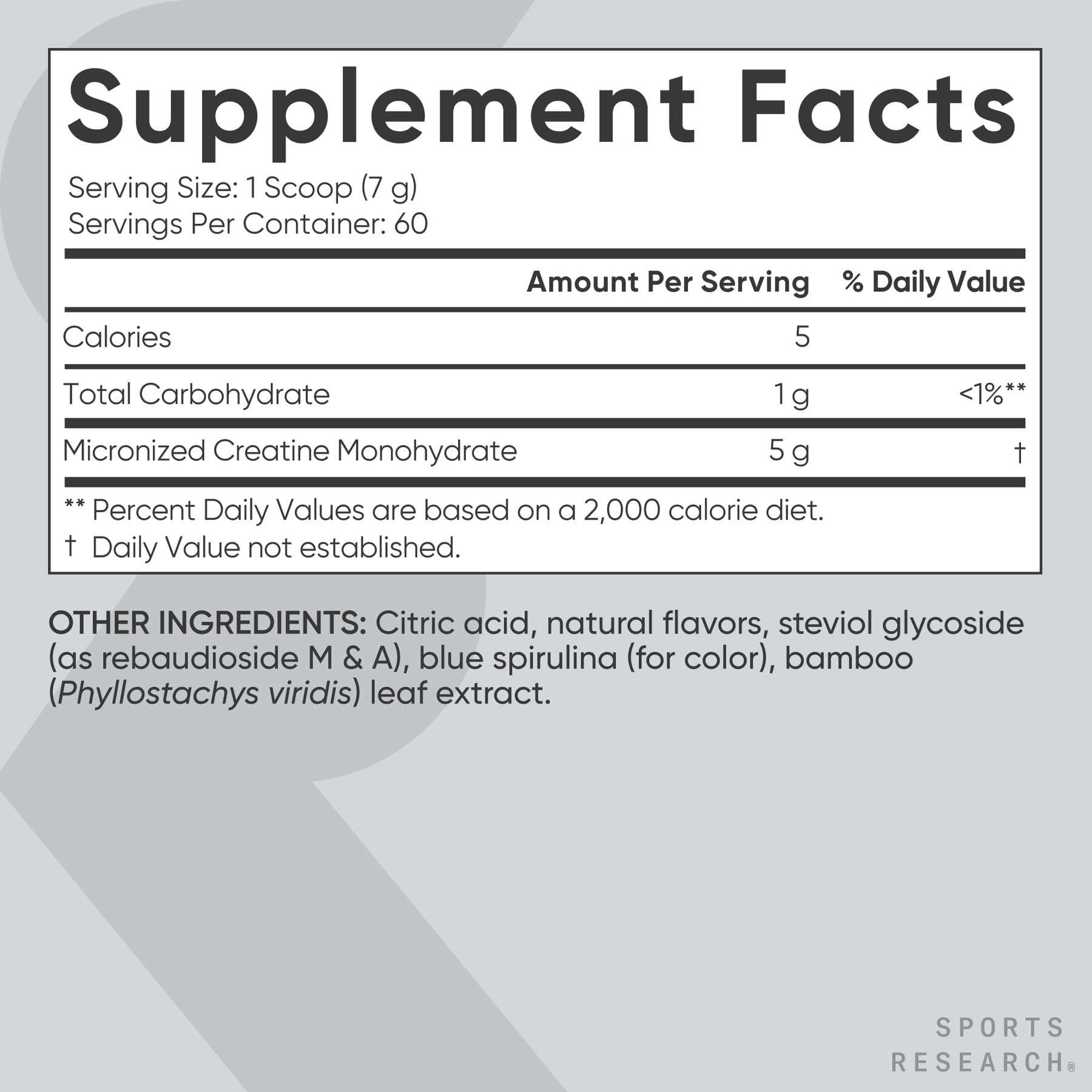 Sports Research® Creatine Monohydrate Powder 5g, Blue Raspberry (14.18oz) — Amazon image 5