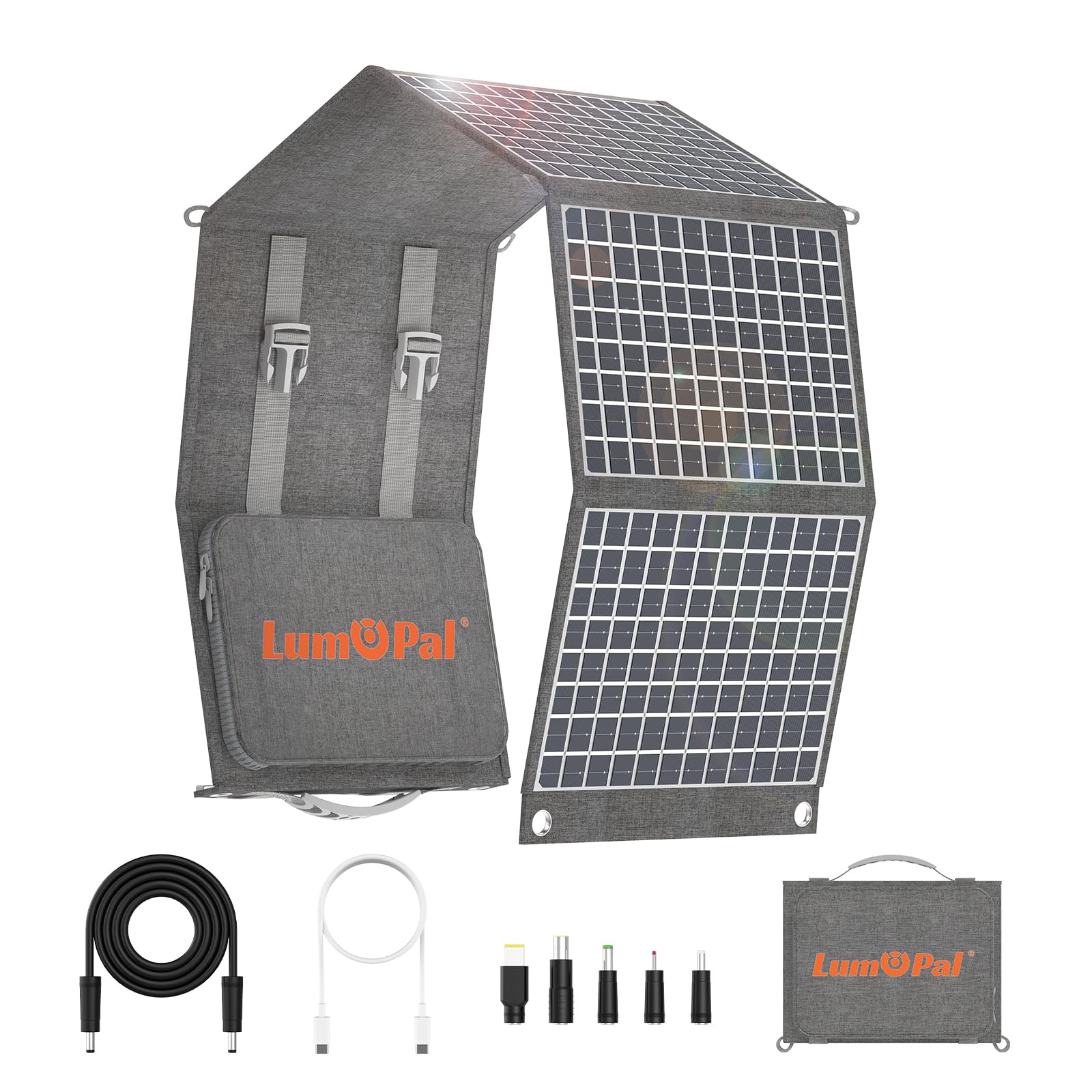 Amazon.com: Portable Solar Panel, LUMOPAL 60W Foldable Solar