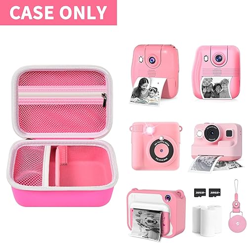 Miniatura 2 de Funda compatible con GKTZpara ESOXOFFOREpara HiMontpara Anchioopara MINIBEAR Cámara de impresión instantánea para niños, bolsa de cámaras de video