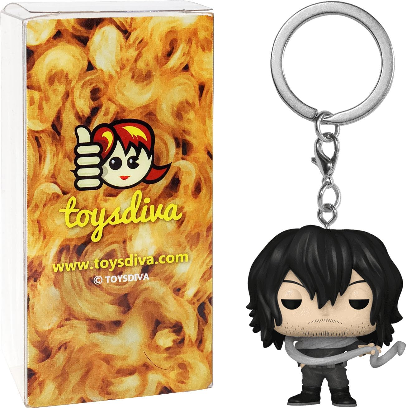Shota Aizawa: Pocket P o p ! Mini-Figural K e y c h a i n Bundle with 1 Compatible Graphic Protector (67334 - B)