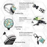 Vista 164 de Giancomics Black ID Badge Holder with Lanyard, Lanyards for ID Badges with Badge Reel Retractable Heavy Duty, Lanyard with ID Holder Keychain Clip