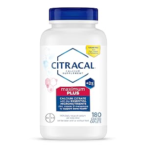 Citracal Maximum Plus Calcium Supplement - Calcium Citrate with Vitamin D3 Zinc Essential Minerals for Bone Health Support