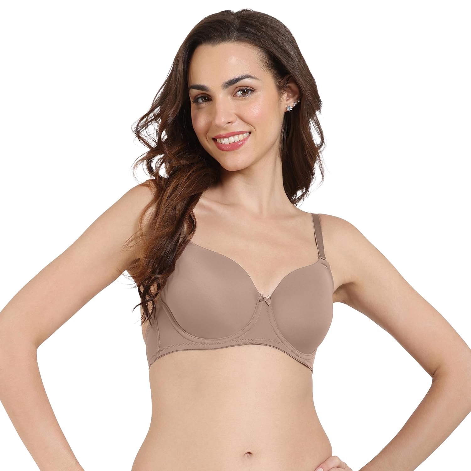 Zivame Medium Padded - Regular Wired 3/4Th Coverage Padded Moulded Elastane Blended T-Shirt Bra - Review, Price and Buying Guide