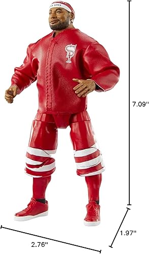 Miniatura 7 de WWE Angelo Dawkins Elite Collection Series 81 - Figura de acción de 6 pulgadas, regalo coleccionable para fanáticos a partir de 8 años