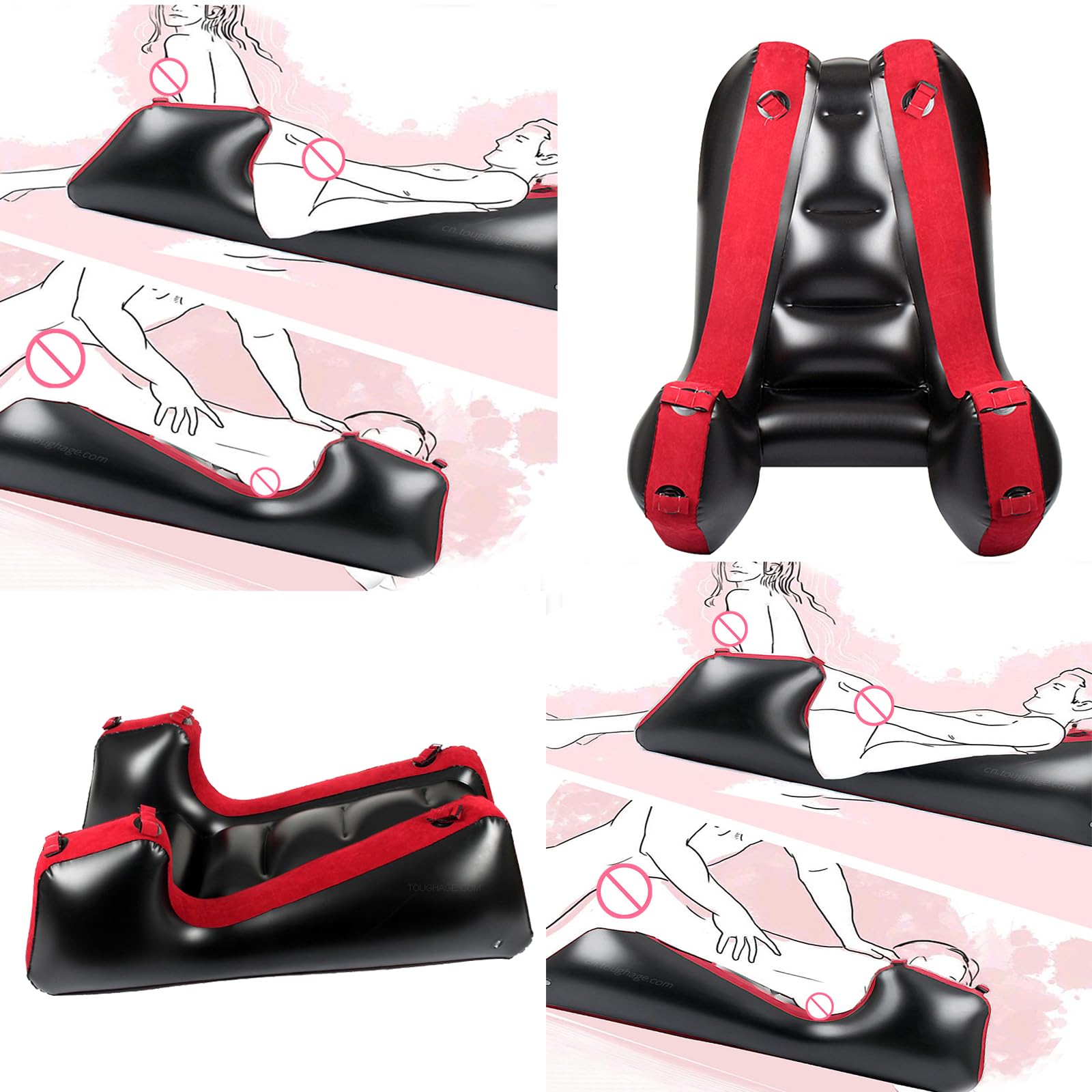 Oreiller Gonflable De Positionnement Pour BDSM - Toughage, Domination/soumission