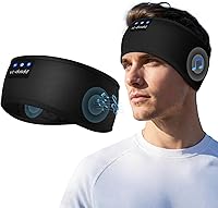 Vista 16 de LC-dolida Paquete de 2 auriculares para dormir, calentador de oídos, Bluetooth 5.4, para deportes de invierno, para clima frío, con micrófono