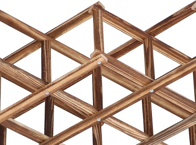 Soporte para Botellas de Vino Plegable de Madera, 8 Espacios miniatura 9