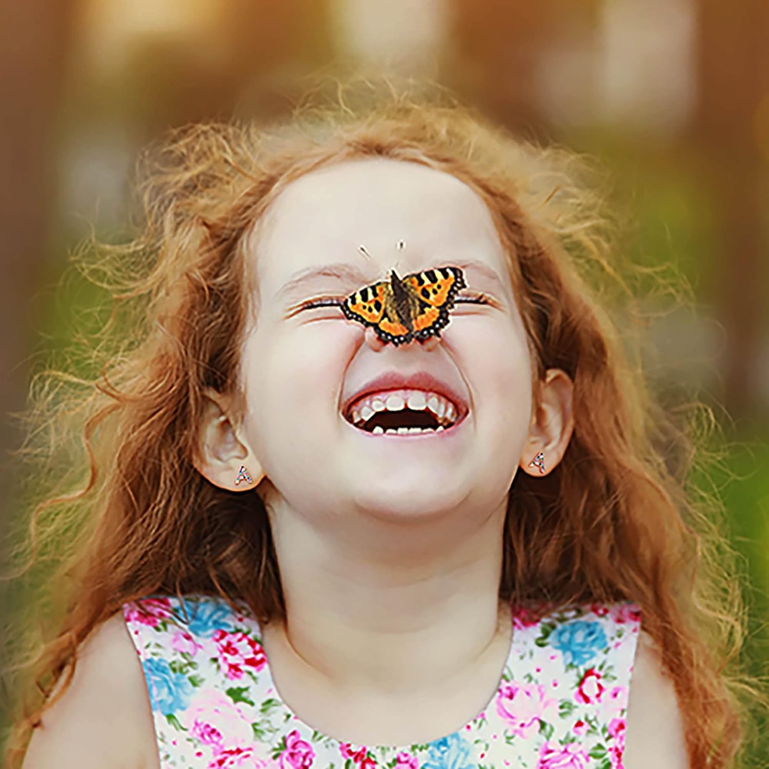 Memorjew Initial Stud Earrings for Women, Hypoallergenic 925 Sterling Silver Post Rainbow Cubic Zirconia 14K-Gold-Plated 26 Initial Earrings for Women Jewelry Gifts - Image 7