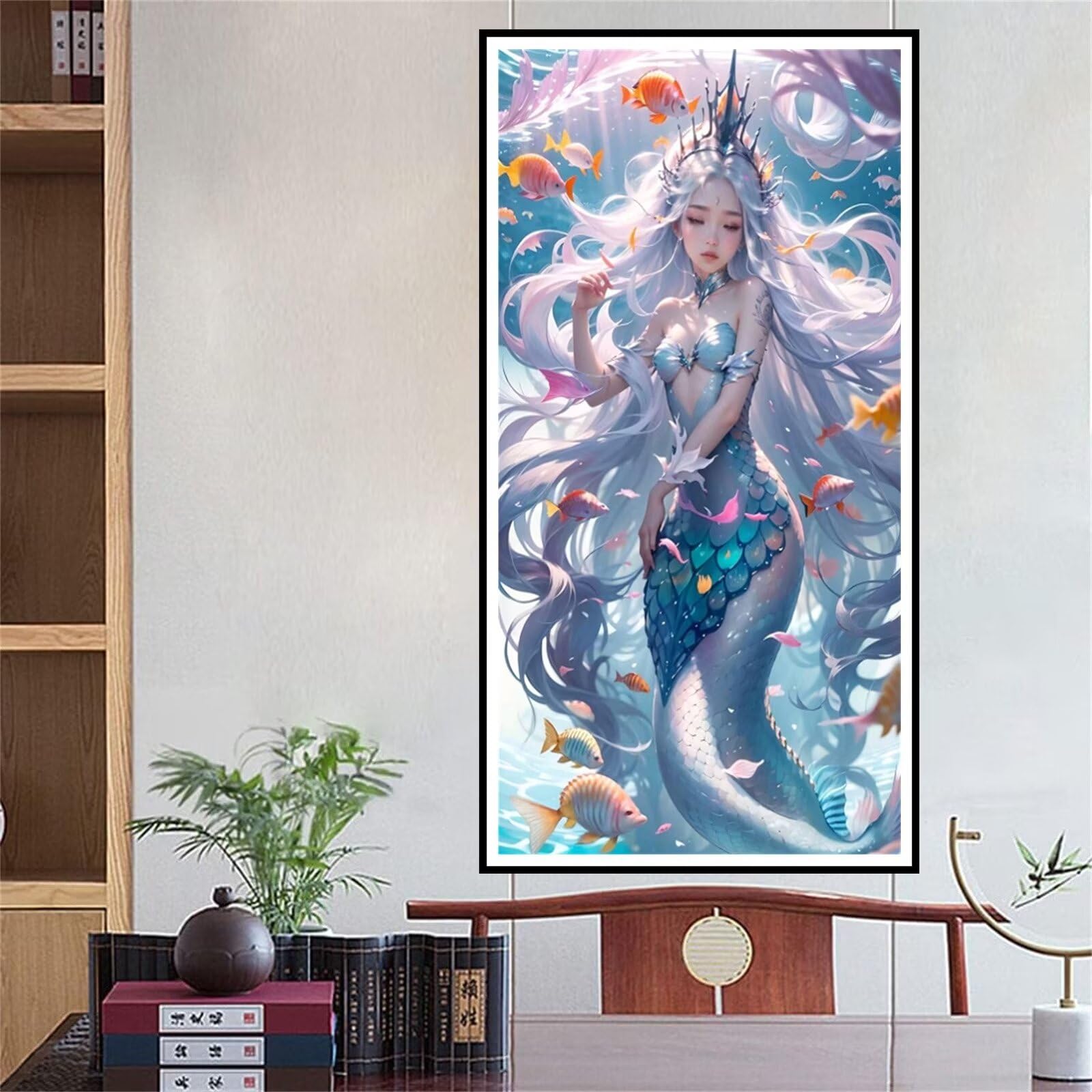 Amazon | ダイヤモンドアート マーメイド 全面貼り付けタイプ