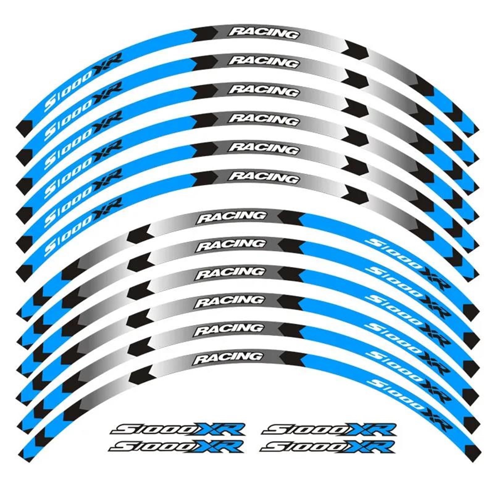 Motorcycle Wheel Decals Motorbike Reflective Stickers Rim Stripes for BMW S1000 XR S1000XR