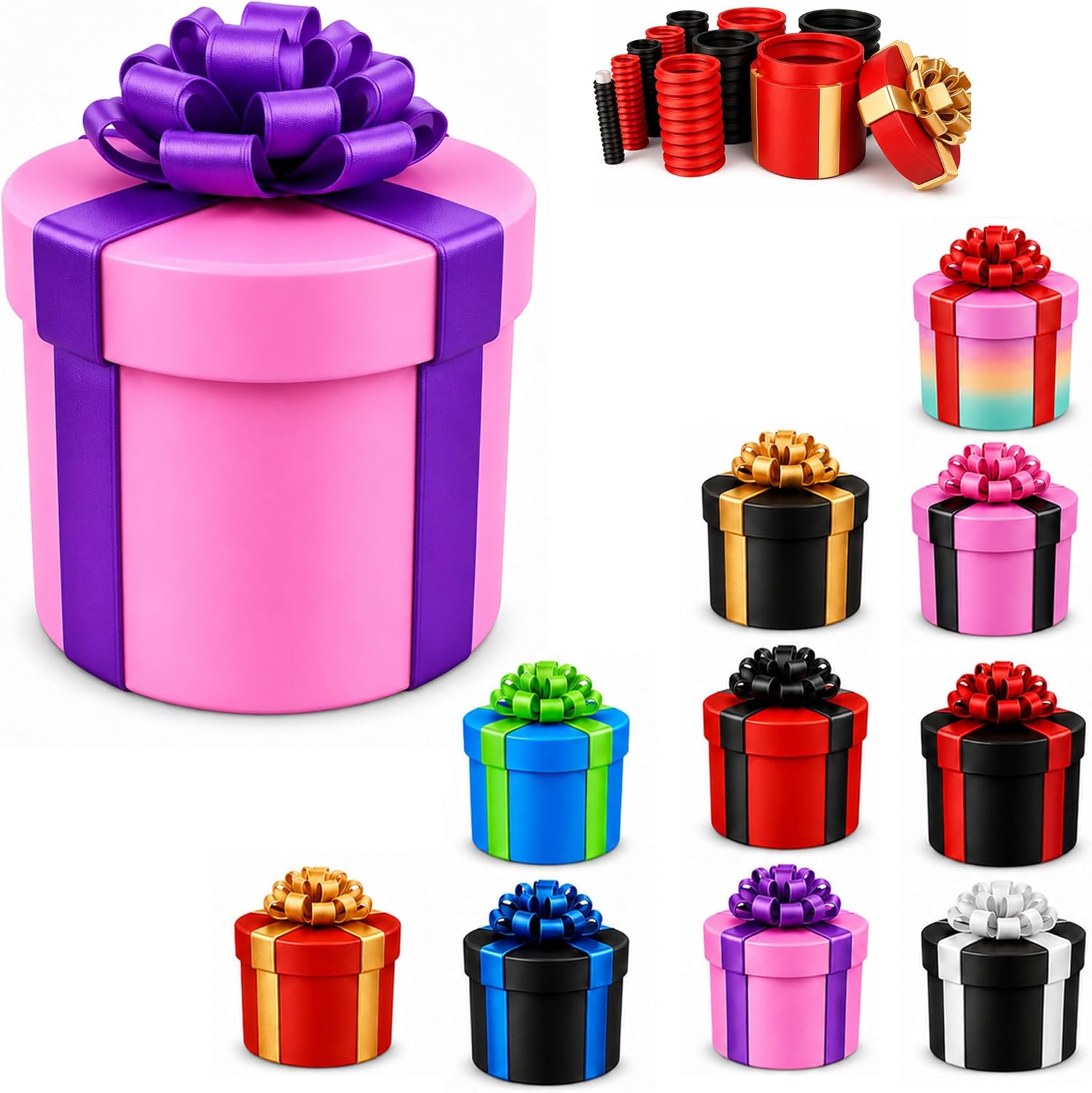 Upgrade Annoying Nested Screw Gift Box, Nesting Boxes (L,L)