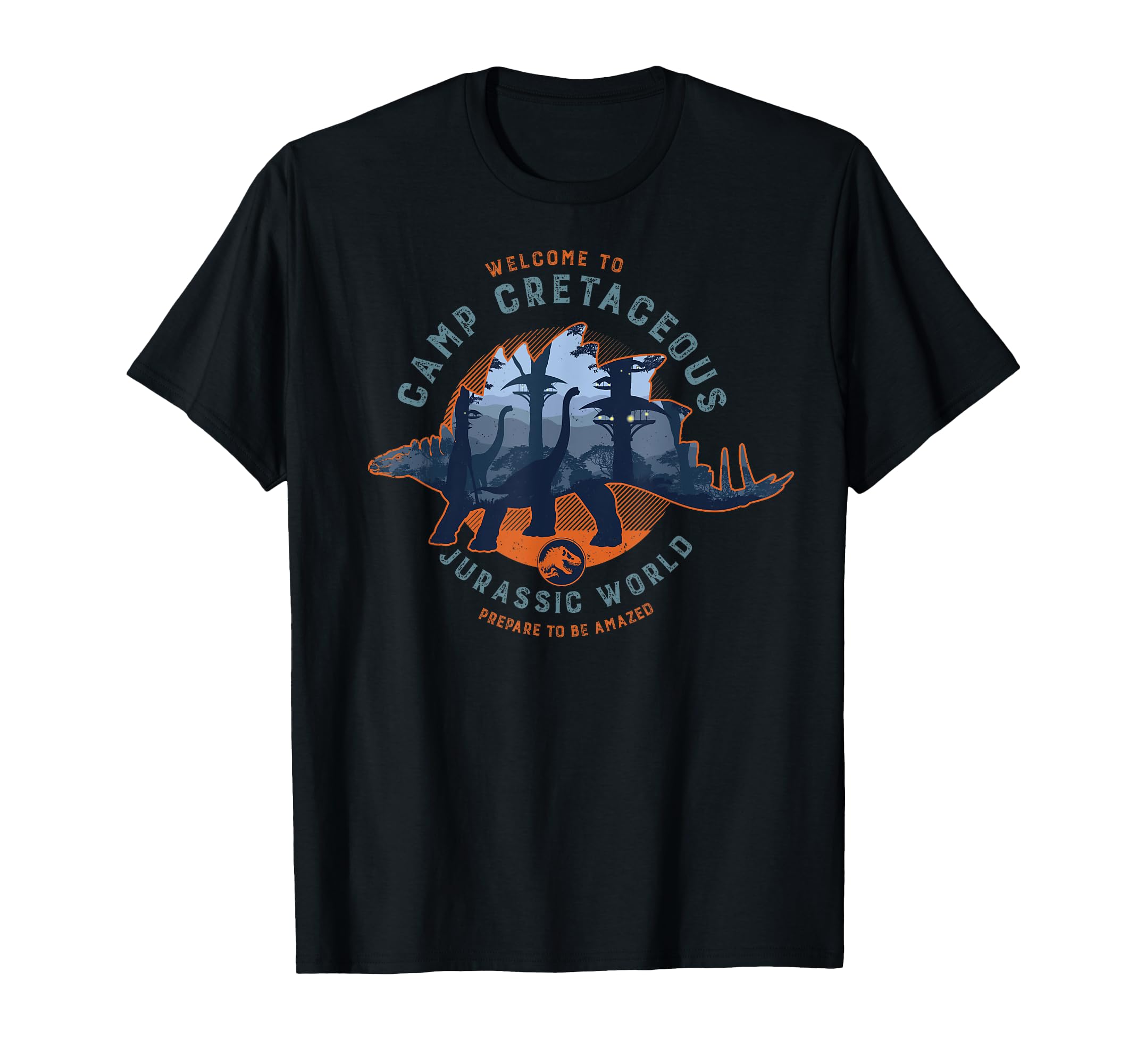 Jurassic World Camp Cretaceous Welcome Door Badge T-Shirt For Men - Officially Licensed Graphic Tee - View #10