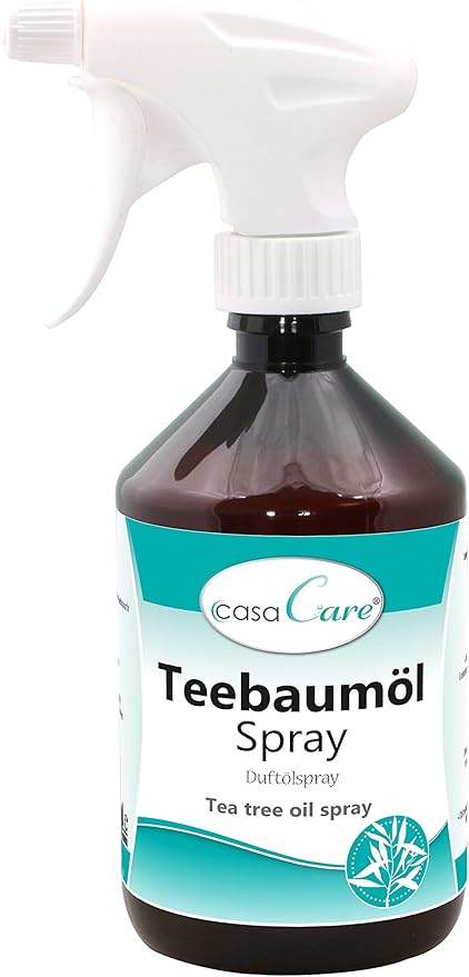 cdVet Naturprodukte casaCare Teebaumöl Spray 500 ml – Duftölspray – angenehmer + frischer Duft – Reinigung der Atemluft – Verbesserung Raumklima – ätherische Öle – Wohlbefinden – natürlich – cdVet Naturprodukte casaCare Teebaumöl Spray 500 ml – Duftölspray – angenehmer + frischer Duft – Reinigung der Atemluft – Verbesserung Raumklima – ätherische Öle – Wohlbefinden – natürlich –