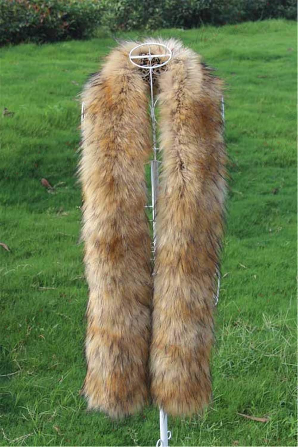 Long Men Women Faux Fur Collar Winter Warm Wrap Stole Scarf Shawl Shrug - Image 5