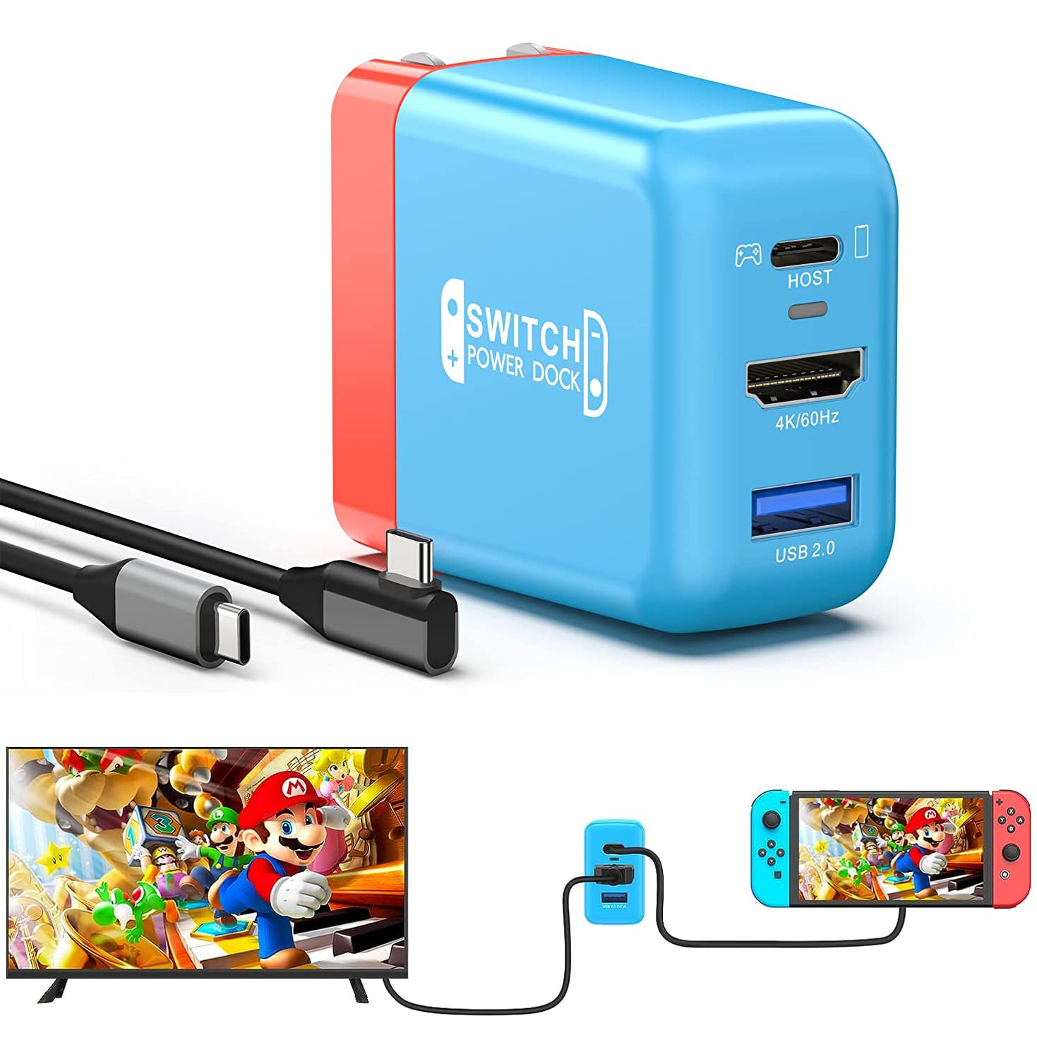 Nintendo Switch 本体 充電器 ドック USB-Cケーブル付き - Nintendo Switch