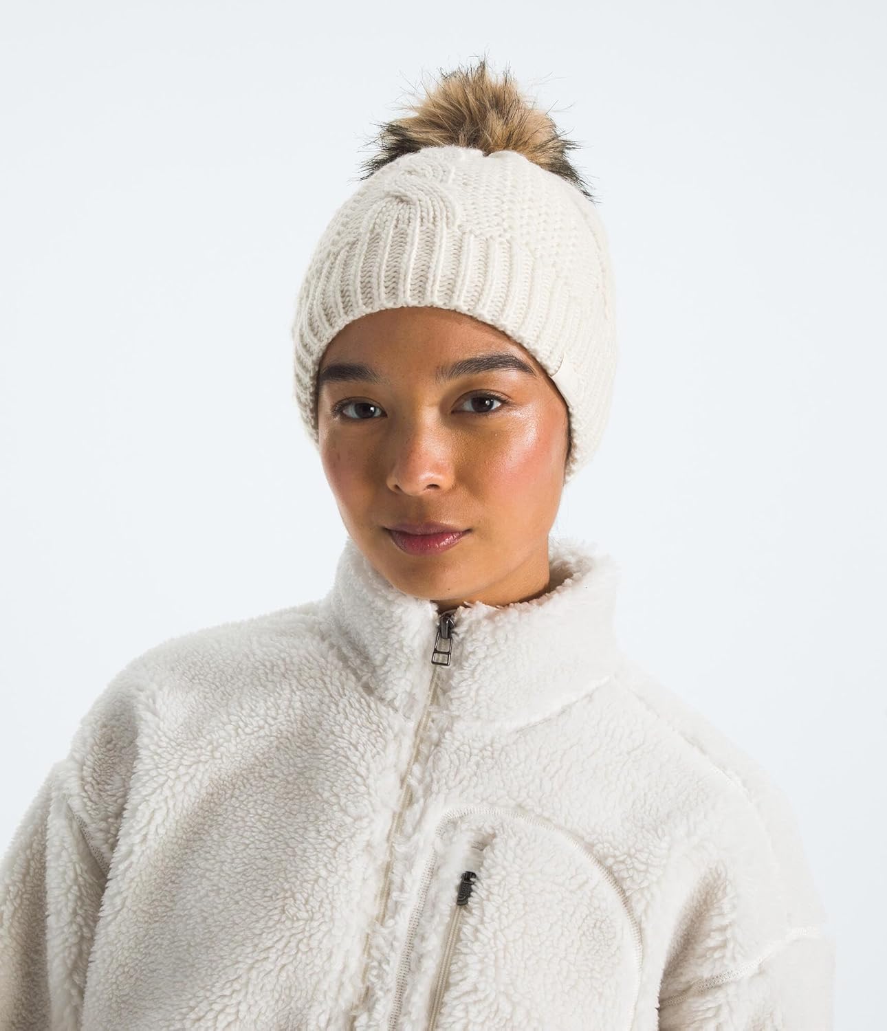 The North Face Womens Oh Mega Fur Pom Lined Beanie - Image 2
