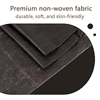 Vista 3 de 100 sábanas desechables, sábanas de mesa de masaje desechables negras, fundas de cama desechables para spa, cera de pestañas, sala de tatuajes, tela