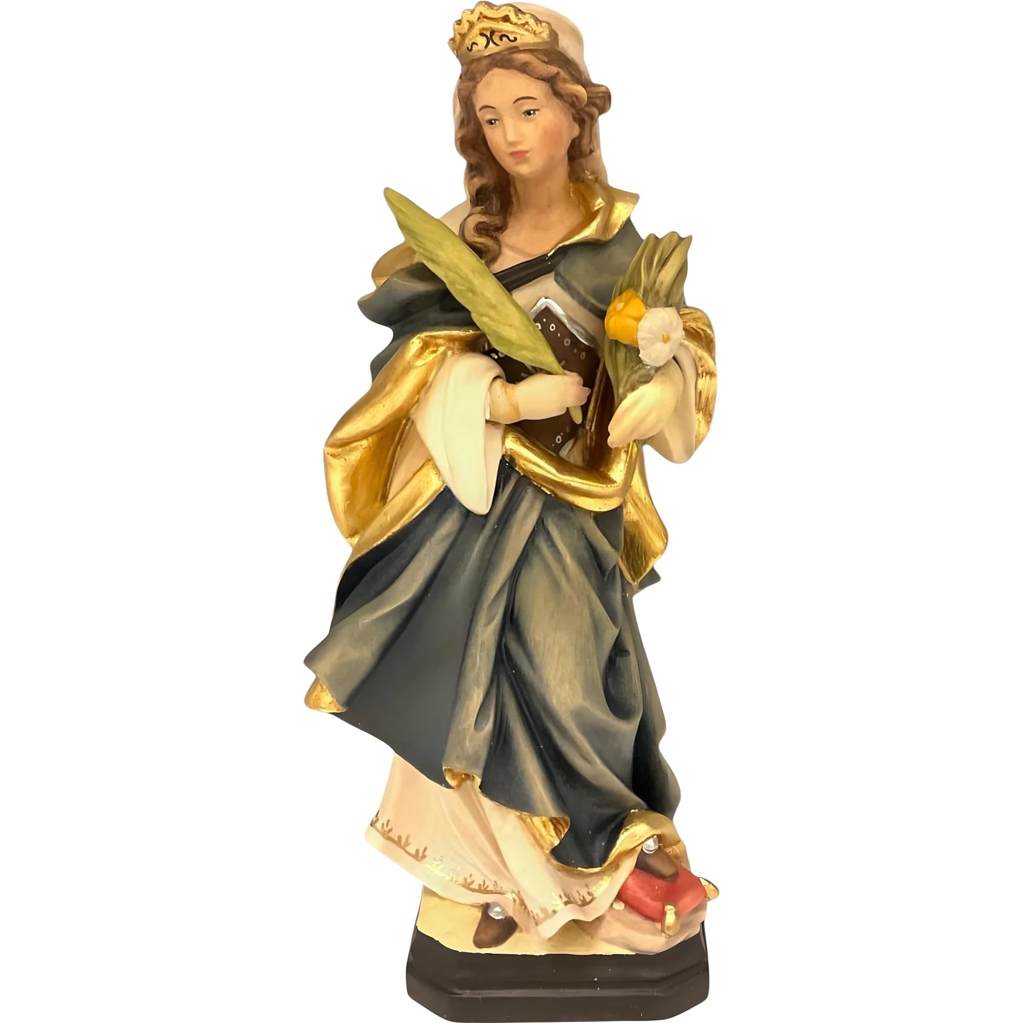 Dolfi | Santa Veronica: Życie wiary i tajemnicy 60 cm | Ręcznie barwione drewno w Val Gardena | Figurka szopki