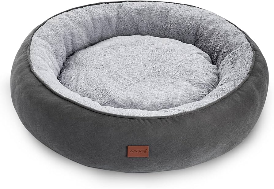 Amazon | AKAGIICHI 犬 ベッド 猫 ベッド 円型ペットベッド 滑り止め