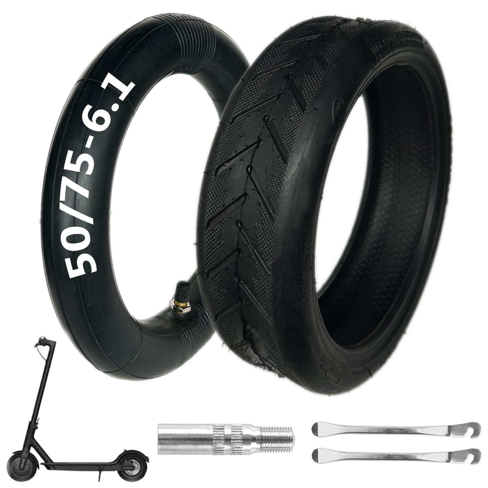Amazon.com: 1 Set 50/75-6.1 scooter tire Replacement, 8 1/2×2 Tire