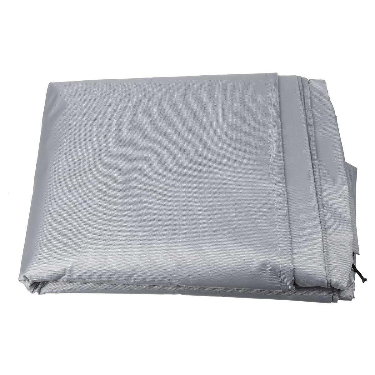 Boot Abdeckplane Schlauchboot, 210D Oxford-Stoff Tarpaulin Wasserdicht Staubdicht UV-Beständig reißfest Liegeplane Abdeckung Cover, Schützen Kajak Kanu Angelboot (Grau, 330 * 94 * 46cm)