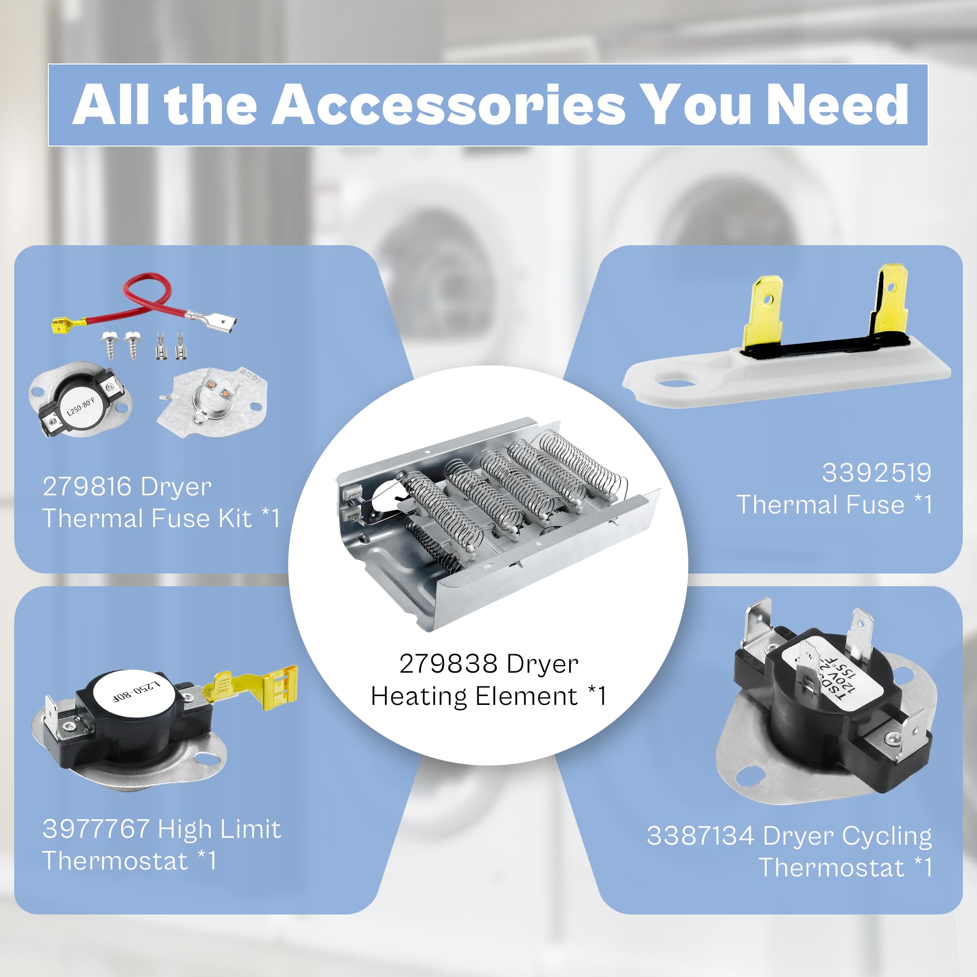 Kit De Termostato De Repuesto 279816 Para Secadora Eléctrica Whirlpool - Foto 11